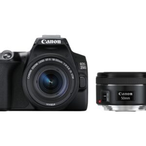 CANON EOS 250D DSLR Camera with EF-S 18-55 mm f 3.5-5.6 III & EF 50 mm f 1.8 STM Lens