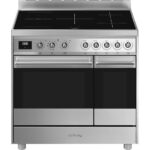 SMEG C92IPX9 90 cm Electric Induction Range Cooker - Stainless Steel