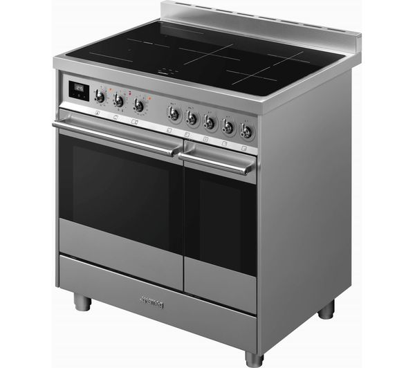 SMEG C92IPX9 90 cm Electric Induction Range Cooker - Stainless Steel