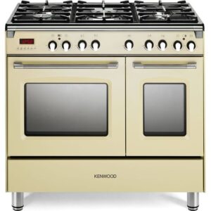 KENWOOD CK435CR 90 cm Dual Fuel Range Cooker - Cream & Stainless Steel