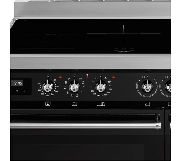 SMEG C92IPBL9-1 90 cm Electric Induction Range Cooker - Black