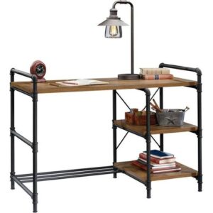 TEKNIK 5423505 Iron Foundry Desk - Checked Oak
