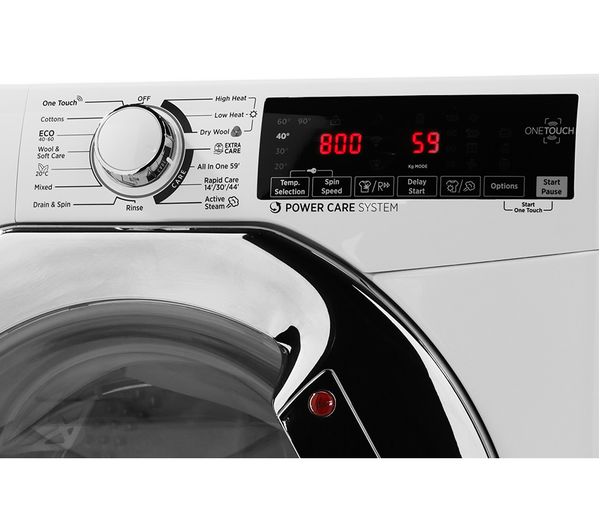 HOOVER H-Wash 300 H3DS696TAMCE NFC 9 kg Washer Dryer - White