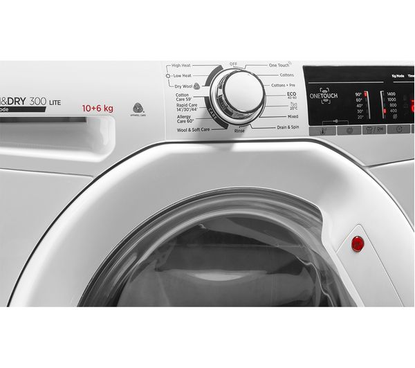 HOOVER H-Wash 300 H3D 4106TE NFC 10 kg Washer Dryer - White