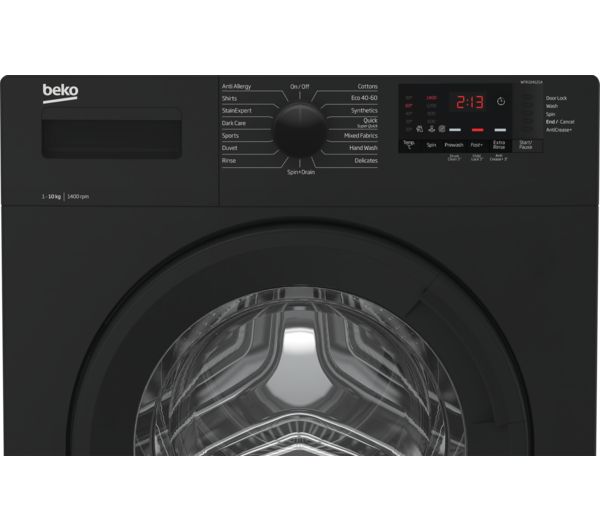 BEKO RecycledTub WTK104121A 10 kg 1400 Spin Washing Machine - Anthracite