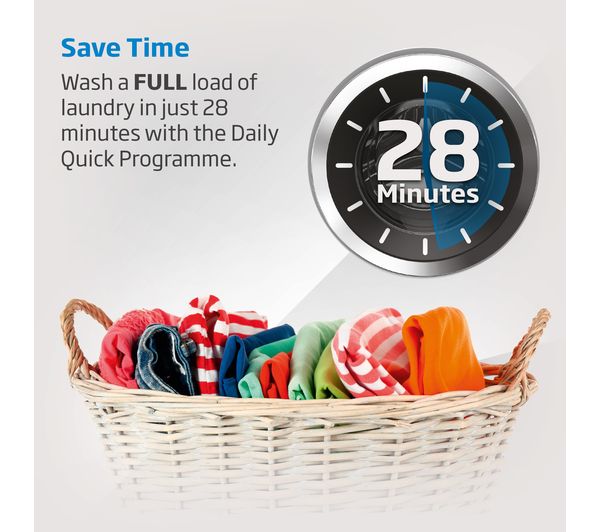 BEKO RecycledTub WTK104121A 10 kg 1400 Spin Washing Machine - Anthracite