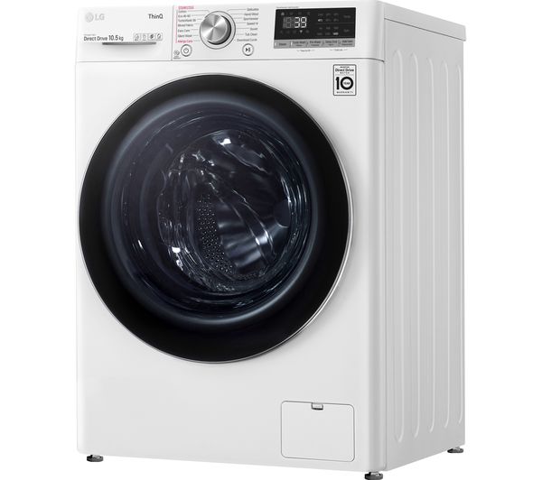 LG TurboWash 360 with AI DD V9 F4V910WTSE WiFi-enabled 10.5 kg 1400 Spin Washing Machine - White