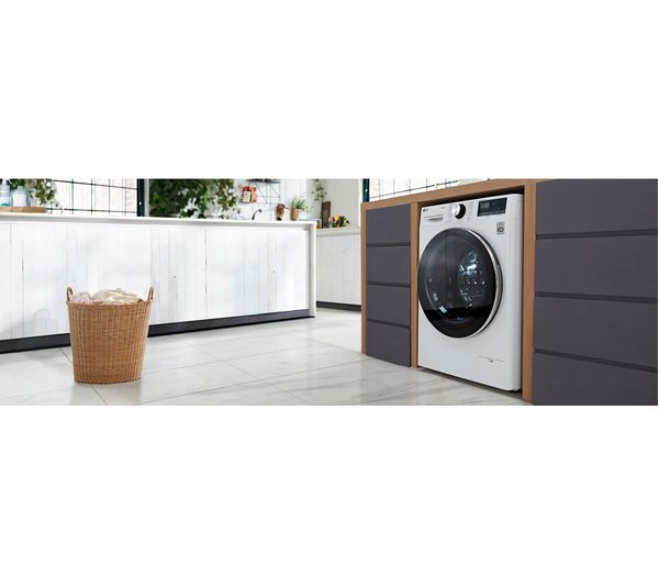 LG TurboWash 360 with AI DD V9 F4V910WTSE WiFi-enabled 10.5 kg 1400 Spin Washing Machine - White