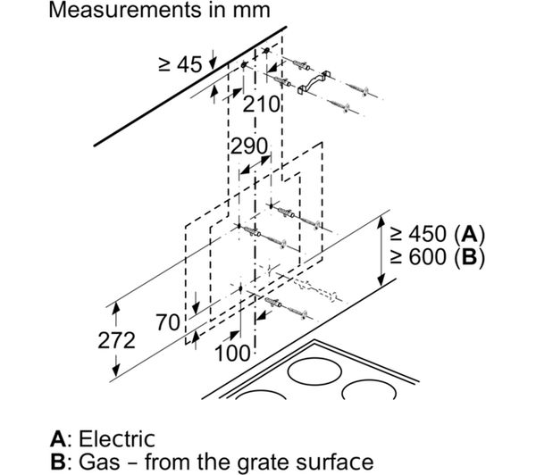 NEFF N30 D65IEE1S0B Chimney Cooker Hood - Black