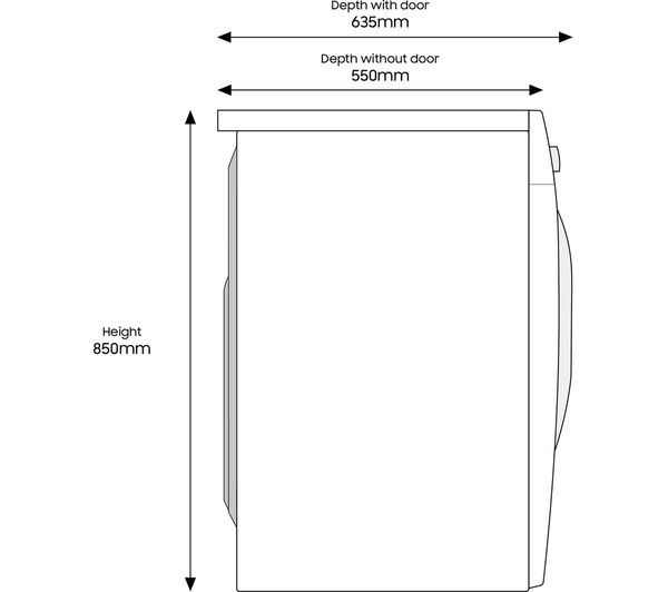 SAMSUNG Series 5+ AddWash WW90T554DAW/S1 WiFi-enabled 9 kg 1400 Spin Washing Machine - White