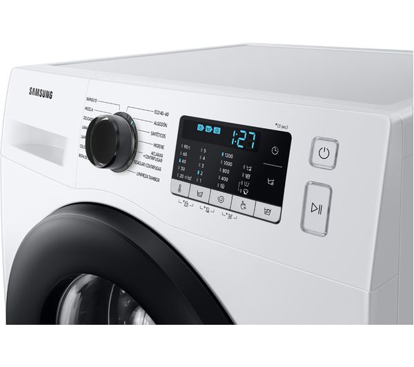 SAMSUNG Series 5 ecobubble WW90TA046AE EU 9 kg 1400 Spin Washing Machine - White