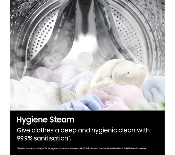 SAMSUNG Series 5 ecobubble WW90TA046AE EU 9 kg 1400 Spin Washing Machine - White