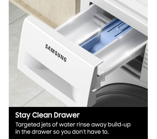 SAMSUNG Series 5 ecobubble WW90TA046AE EU 9 kg 1400 Spin Washing Machine - White