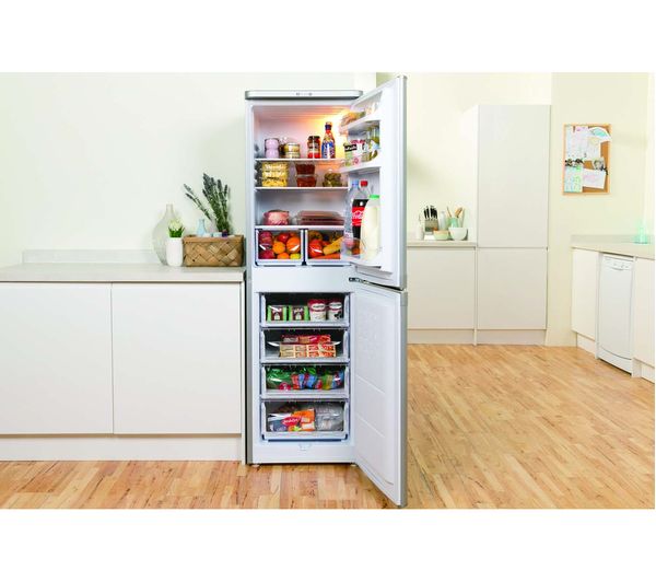 INDESIT IBD 5517 S UK 1 50 50 Fridge Freezer - Silver
