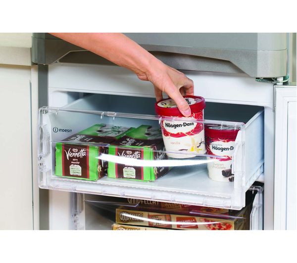 INDESIT IBD 5517 S UK 1 50 50 Fridge Freezer - Silver