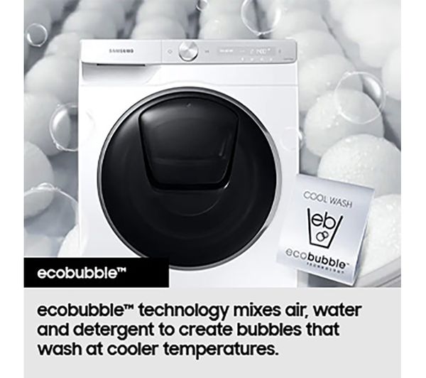 SAMSUNG Series 6 AddWash WD10T654DBH S1 WiFi-enabled 10.5 kg Washer Dryer – White - Image 7