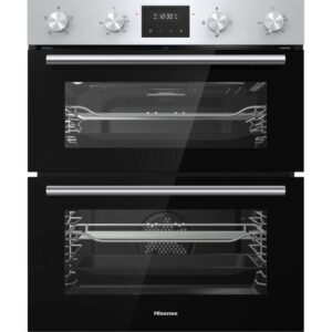 HISENSE BID75211XUK Electric Built-under Double Oven - Stainless Steel & Black