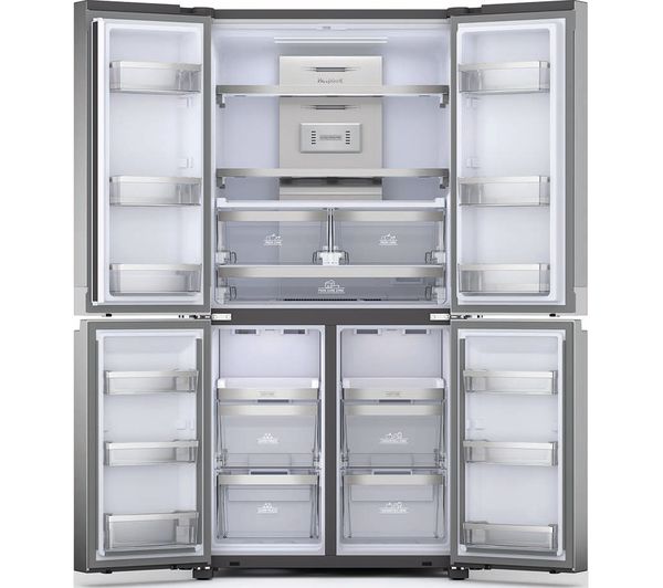 HOTPOINT HQ9 M2L UK Fridge Freezer - Stainless Steel