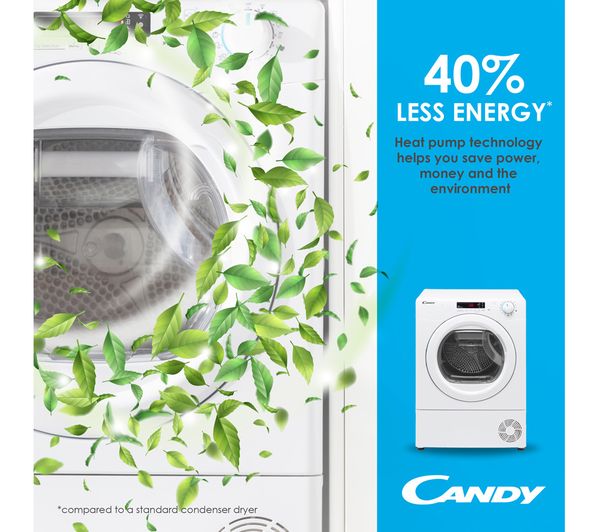 CANDY BKTDH7A1TCEB-80 WiFi-enabled Integrated 7 kg Heat Pump Tumble Dryer