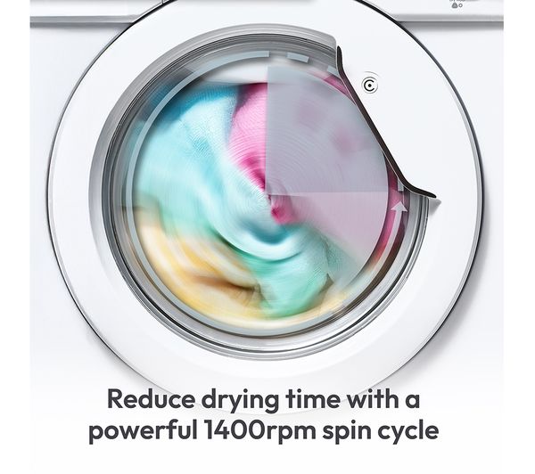 CANDY CBD495D2WE 1-80 Integrated 9 kg Washer Dryer