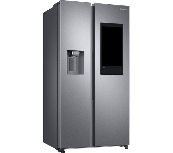 SAMSUNG Family Hub SpaceMax RS6HA8891SL EU American-Style Smart Fridge Freezer - Aluminium