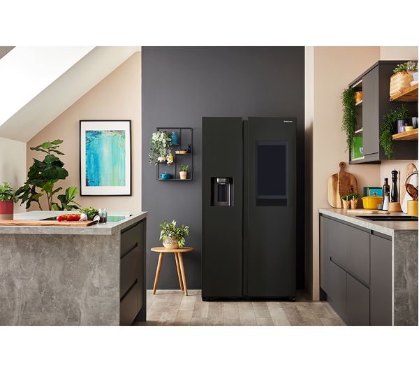 SAMSUNG Family Hub SpaceMax RS6HA8891SL EU American-Style Smart Fridge Freezer - Aluminium