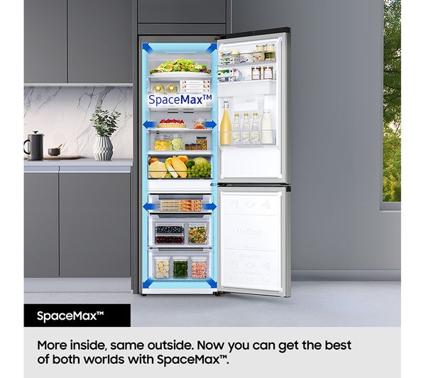 SAMSUNG Family Hub SpaceMax RS6HA8891SL EU American-Style Smart Fridge Freezer - Aluminium