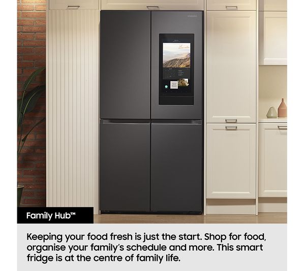 SAMSUNG Family Hub SpaceMax RS6HA8880S9 EU American-Style Smart Fridge Freezer - Matte Stainless - Image 10