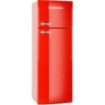 MONTPELLIER Retro MAB346R 80 20 Fridge Freezer - Red