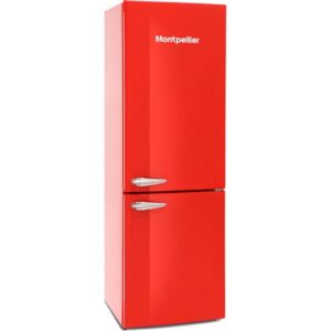 MONTPELLIER Retro MAB386R 60 40 Fridge Freezer - Red