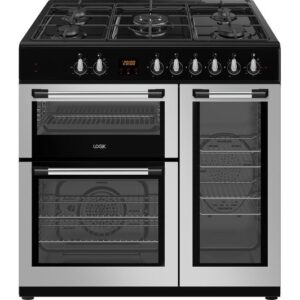LOGIK LRC90S21 90 cm Dual Fuel Range Cooker - Silver