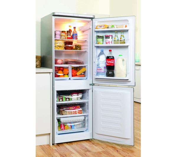 INDESIT IBD 5515 S 1 60 40 Fridge Freezer - Silver