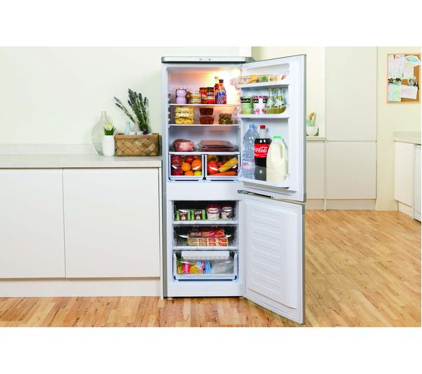 INDESIT IBD 5515 S 1 60 40 Fridge Freezer - Silver