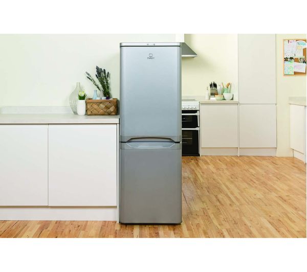 INDESIT IBD 5515 S 1 60 40 Fridge Freezer - Silver