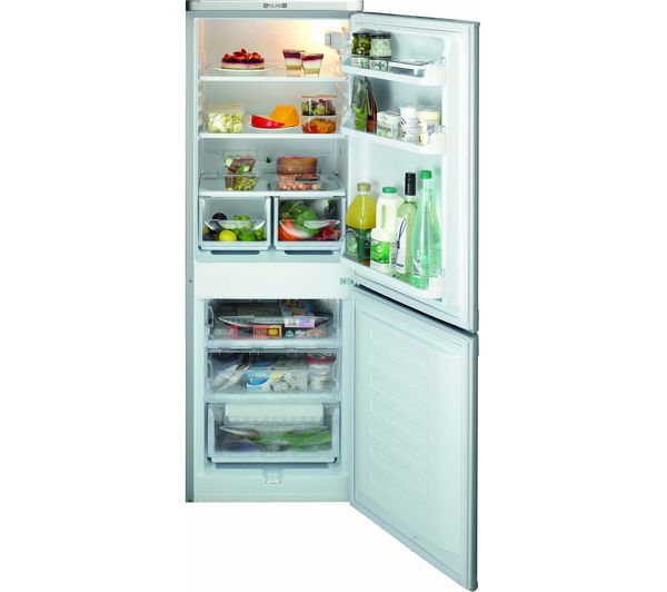 INDESIT IBD 5515 S 1 60 40 Fridge Freezer - Silver