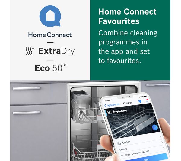 BOSCH Series 4 SMV4HAX40G Full-size Fully Integrated WiFi-enabled Dishwasher