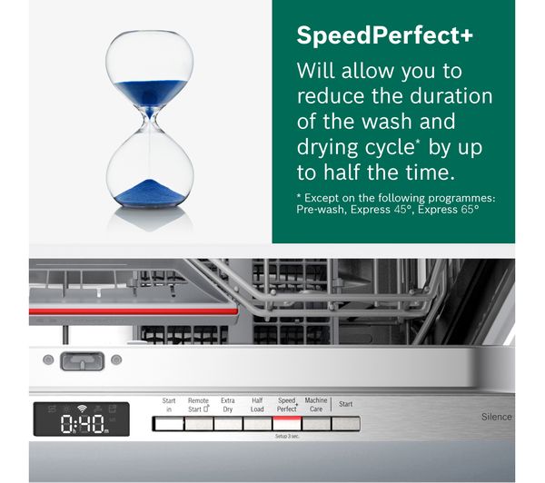 BOSCH Series 4 SMV4HAX40G Full-size Fully Integrated WiFi-enabled Dishwasher