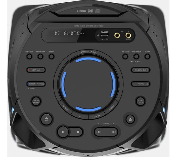 SONY MHC-V43D Bluetooth Megasound Party Speaker - Black