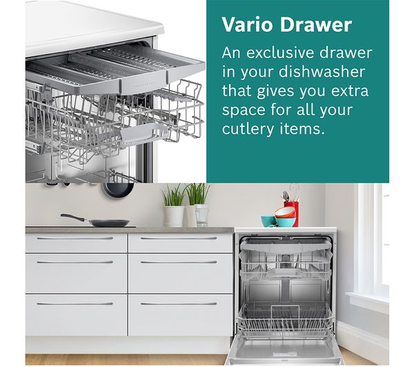 BOSCH Series 2 SMS2HVI66G Full-size WiFi-enabled Dishwasher - Stainless Steel