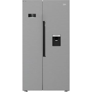 BEKO Pro HarvestFresh ASD2342VPS American-Style Fridge Freezer - Stainless Steel