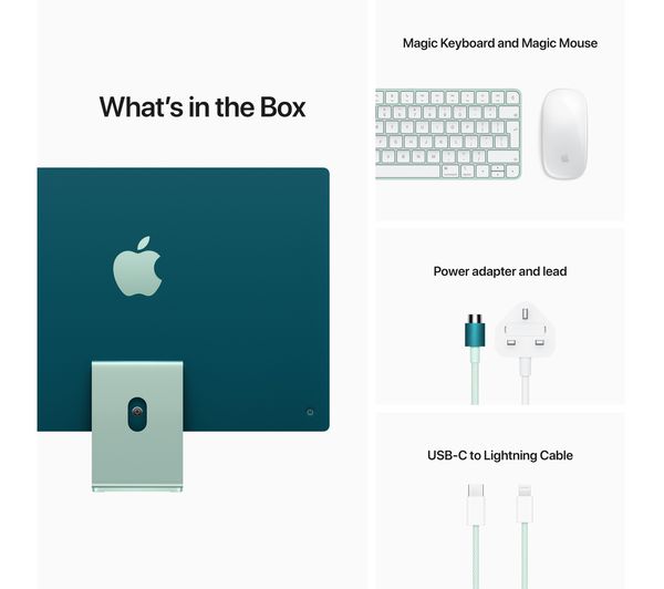 APPLE iMac 4.5K 24" (2021) - M1 256 GB SSD Green