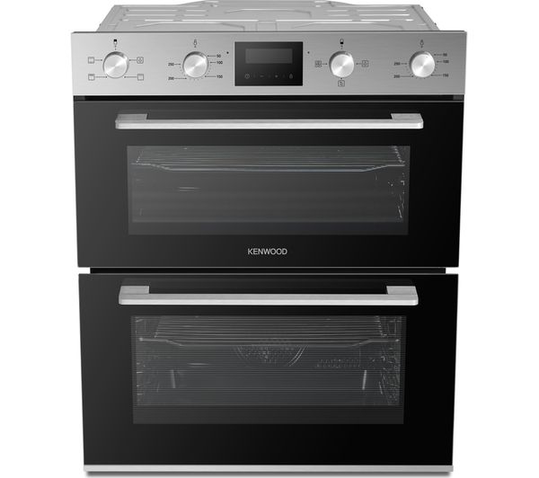 KENWOOD KBUDOX21 Electric Built-under Double Oven - Black & Stainless Steel - Image 2