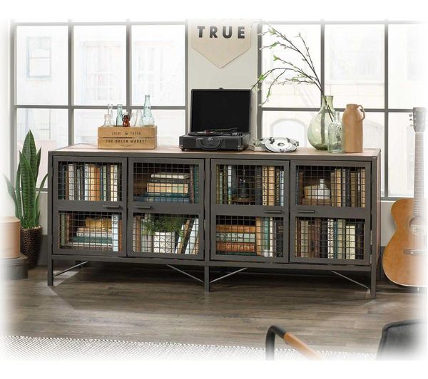 TEKNIK Boulevard Cafe 1780 mm TV Stand - Vintage Oak & Black