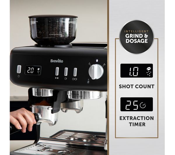 BREVILLE VCF152 Barista Max+ Bean to Cup Coffee Machine - Black - Image 4
