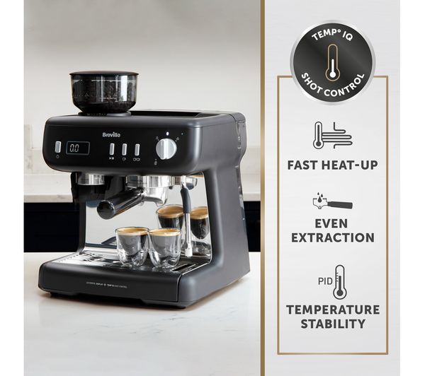 BREVILLE VCF152 Barista Max+ Bean to Cup Coffee Machine - Black - Image 6