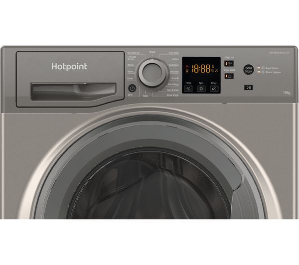 HOTPOINT NSWM 1043C GG UK N 10 kg 1400 Spin Washing Machine - Graphite
