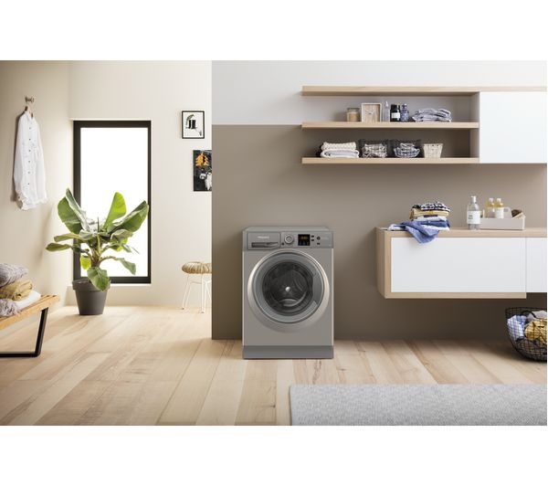 HOTPOINT NSWM 1043C GG UK N 10 kg 1400 Spin Washing Machine - Graphite