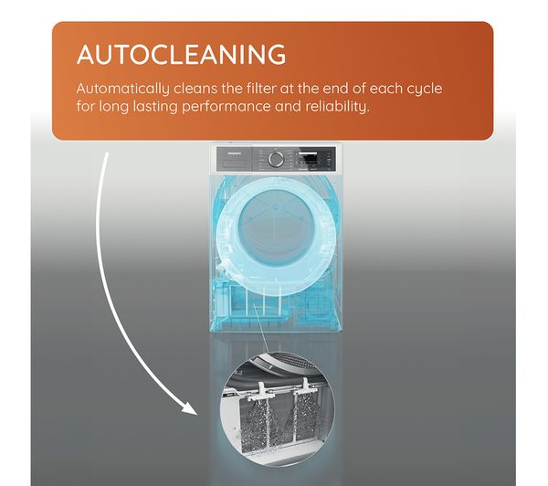 HOTPOINT H8 D93WB UK 9 kg Heat Pump Tumble Dryer - White