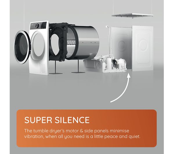 HOTPOINT H8 D93WB UK 9 kg Heat Pump Tumble Dryer - White