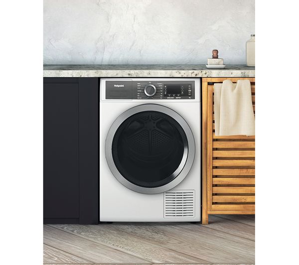 HOTPOINT H8 D93WB UK 9 kg Heat Pump Tumble Dryer - White